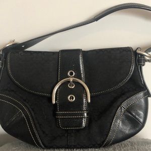 Black coach handbag